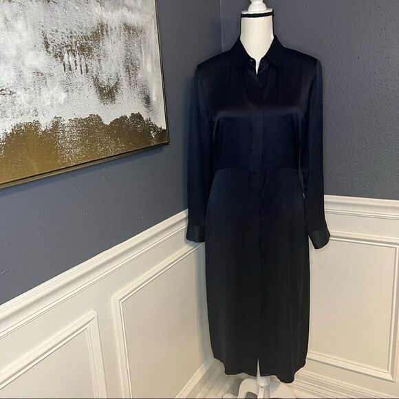 Jenni Kayne Satin Button Down Shirtdress - Picture 5 of 13